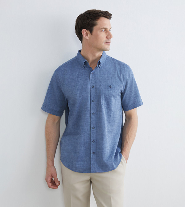 LC Waikiki  Clothing - Blue Short Sleeves