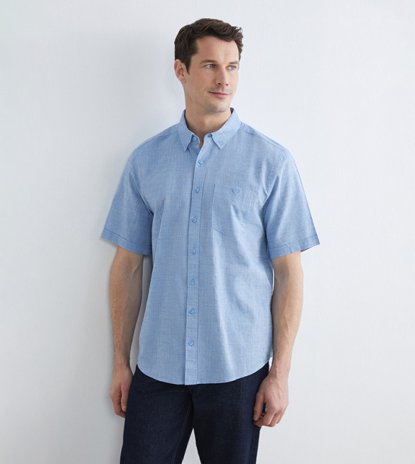 LC Waikiki  Clothing - Blue Short Sleeves