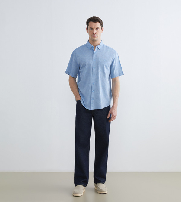 LC Waikiki  Clothing - Blue Short Sleeves