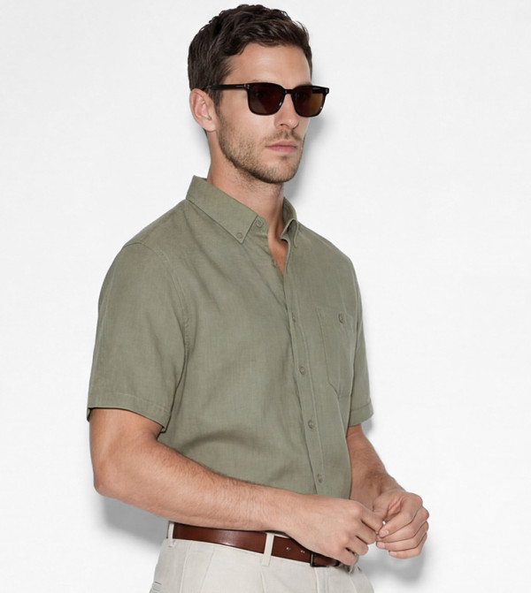 LC Waikiki LC Waikiki - Khaki Short Sleeves