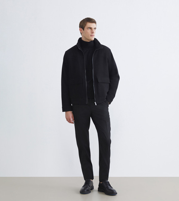 LC Waikiki  Overcoats - Black Overcoats