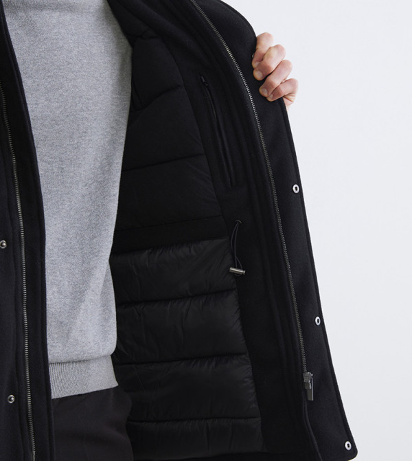 LC Waikiki  Overcoats - Black Overcoats