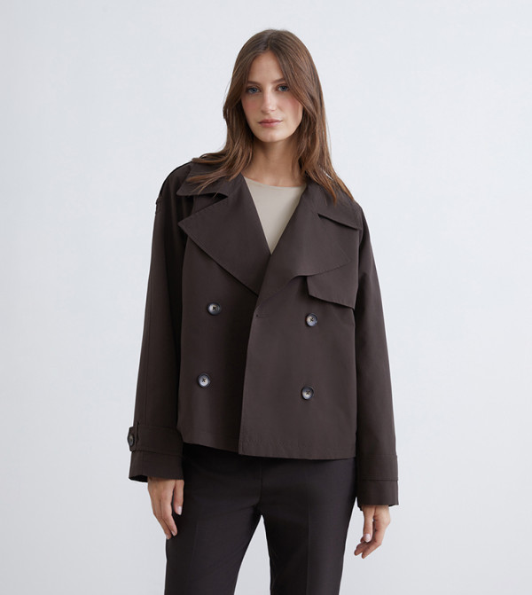 LC Waikiki  Overcoats - Dark Brown Overcoats