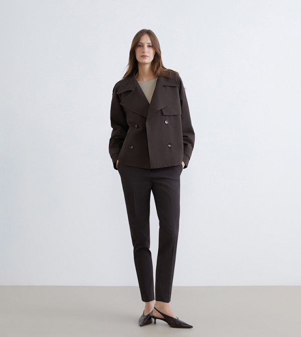 LC Waikiki  Overcoats - Dark Brown Overcoats