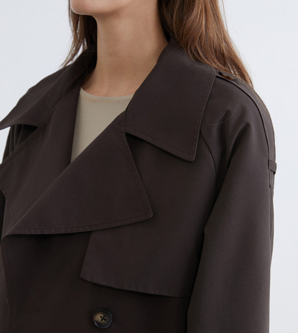 LC Waikiki  Overcoats - Dark Brown Overcoats