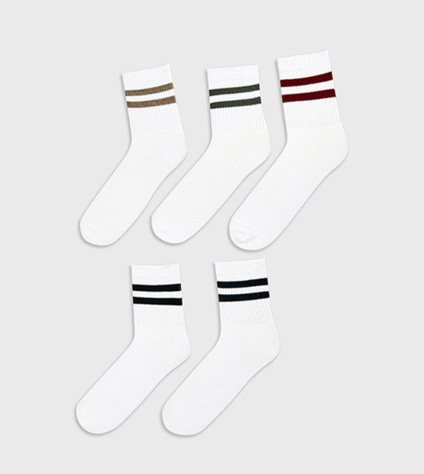 LC Waikiki  Socks - White Calf Length Socks