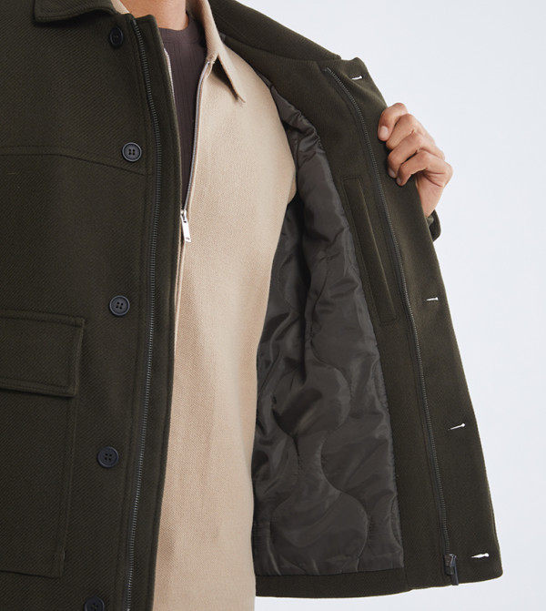 LC Waikiki  Clothing - Khaki Casual Jackets