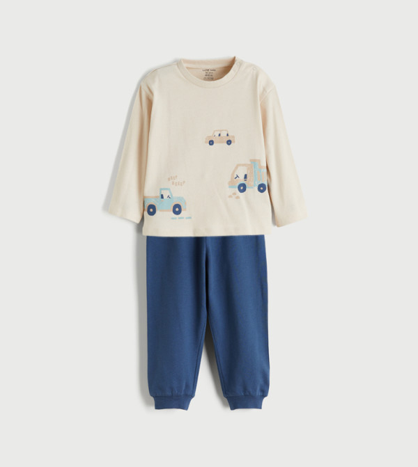 LC Waikiki cool-kid-uniforms-k - Beige Clothing Sets
