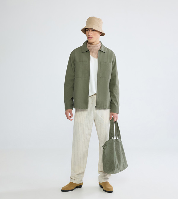 LC Waikiki  Shirts - Khaki Long Sleeves