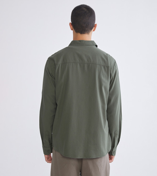 LC Waikiki  Casual Shirts - Khaki Long Sleeves