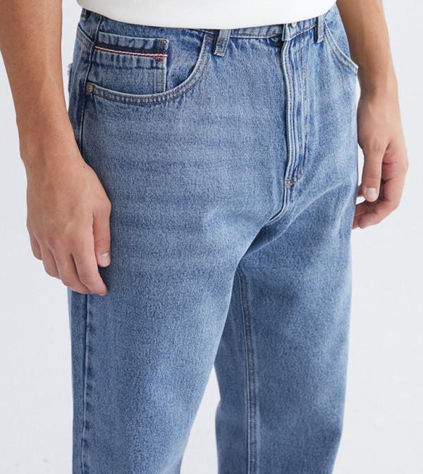 اٍل سي واي كيكي  بناطيل جينز - نيلي  Relaxed Jeans