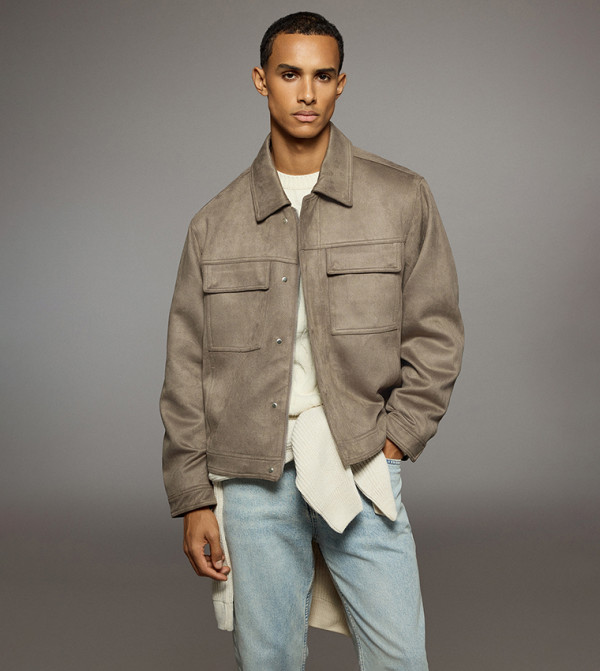 LC Waikiki  Casual Jackets - Brown Casual Jackets