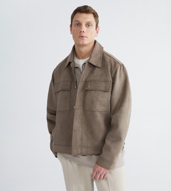 LC Waikiki  Casual Jackets - Brown Casual Jackets