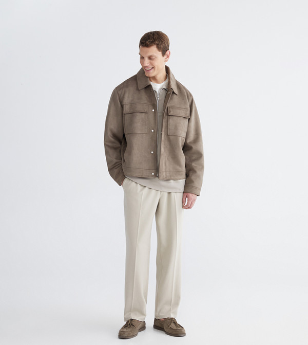 LC Waikiki  Casual Jackets - Brown Casual Jackets