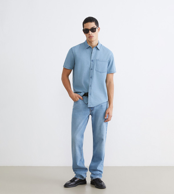 اٍل سي واي كيكي  ملابس - أزرق Short Sleeves