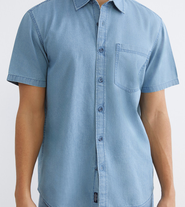 اٍل سي واي كيكي  ملابس - أزرق Short Sleeves