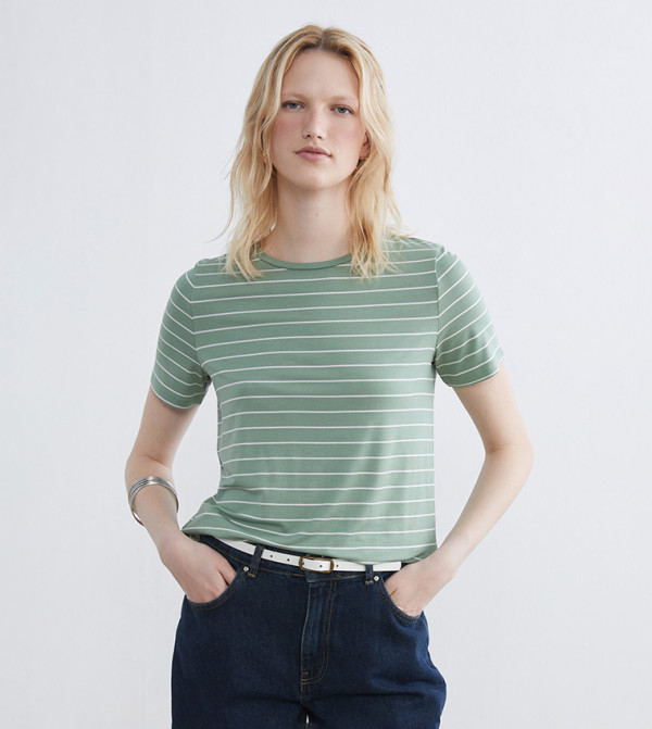 LC Waikiki  Clothing - Green Short Sleeve T-Shirts
