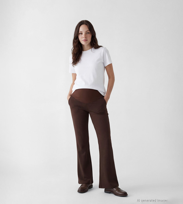 LC Waikiki  Maternity Clothing - Brown Pants & Leggings
