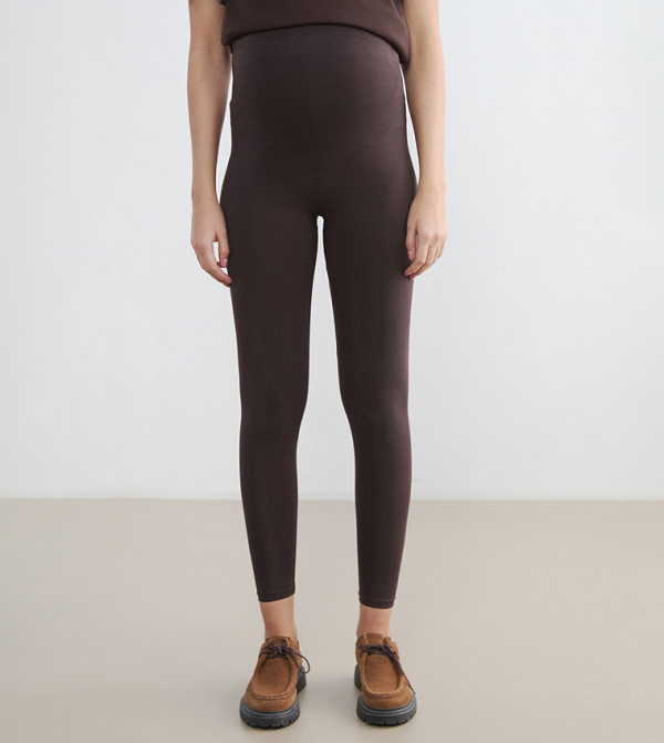 LC Waikiki  Maternity Clothing - Dark Brown Pants & Leggings