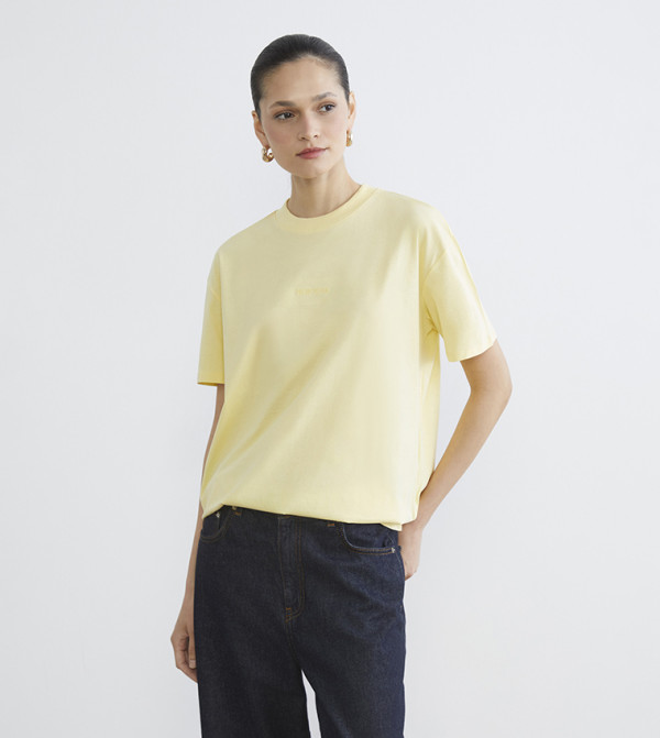 LC Waikiki LC Waikiki - Yellow Short Sleeve T-Shirts