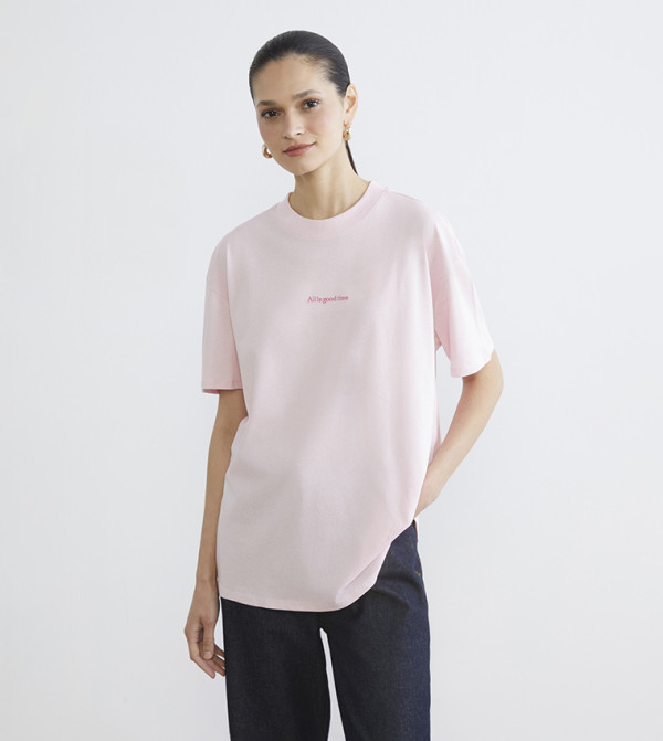 اٍل سي واي كيكي  تيشيرتات - وردي Short Sleeve T-Shirts