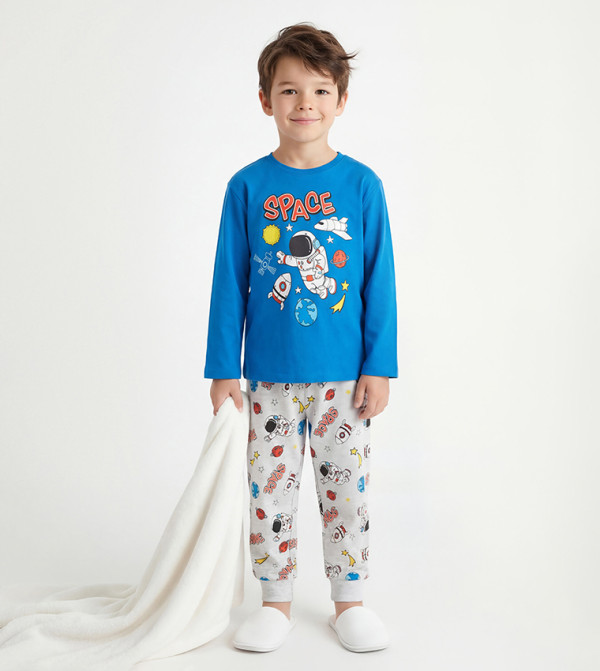 LC Waikiki  Nightwear - Blue Top & Pyjama Sets