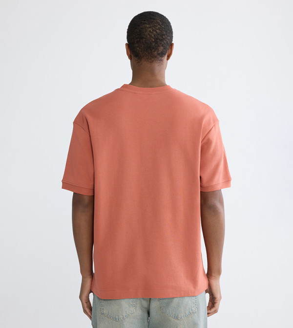 اٍل سي واي كيكي  تيشيرتات كاجوال - برتقالي  Round Neck T-Shirts