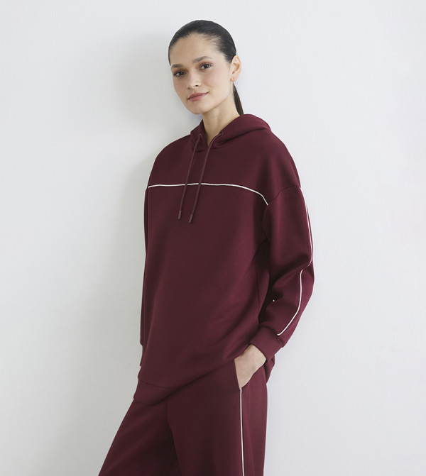 LC Waikiki  Hoodies & Sweatshirts - Maroon Hoodies