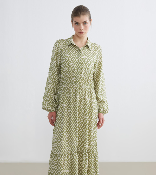 اٍل سي واي كيكي اٍل سي واي كيكي - أخضر Shirt & T-Shirt Dresses