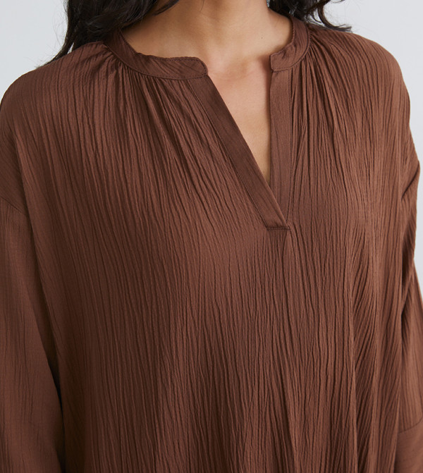 LC Waikiki Dresses - Brown Midi Dresses