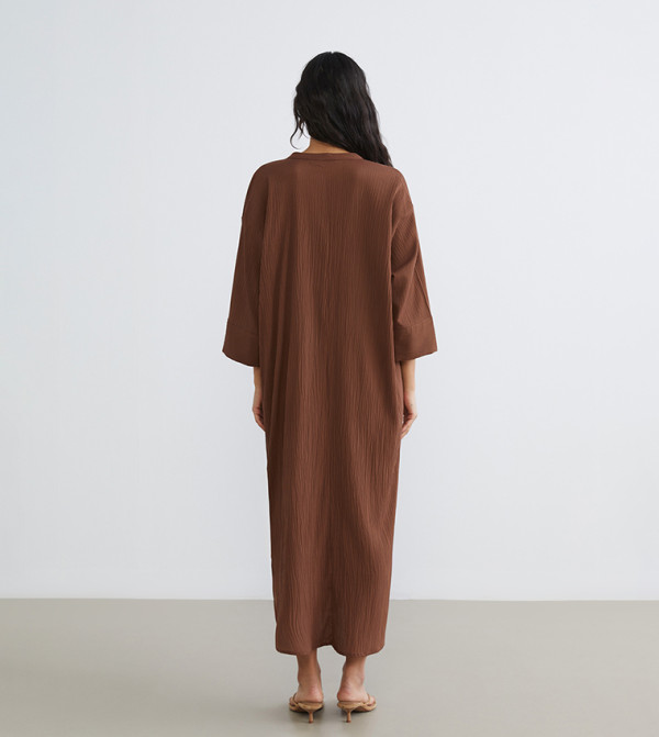 LC Waikiki Dresses - Brown Midi Dresses