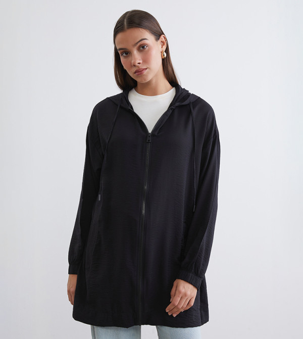 اٍل سي واي كيكي جاكيتات ومعاطف - أسود جاكيتات كاجوال