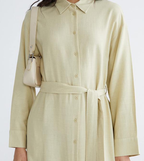 LC Waikiki  Clothing - Cream Shirt & T-Shirt Dresses
