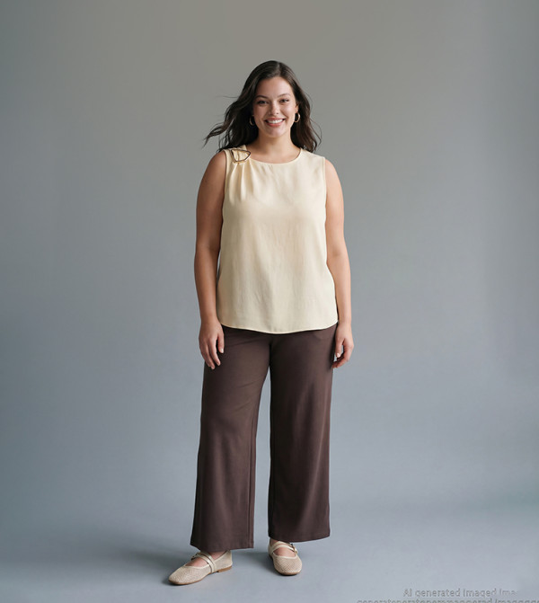 LC Waikiki  Pants & Leggings - Brown Casual Pants