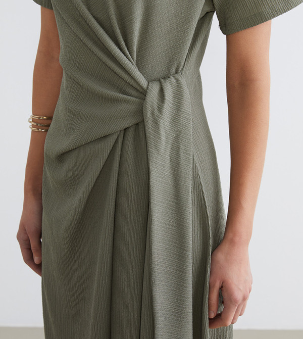 LC Waikiki  Clothing - Khaki Midi Dresses