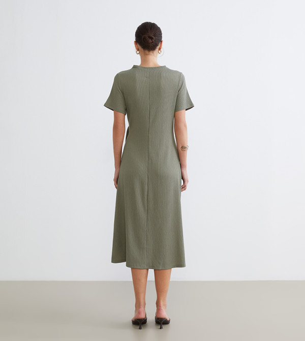 LC Waikiki  Clothing - Khaki Midi Dresses