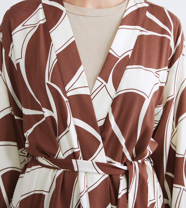 LC Waikiki  Kimonos - Brown Kimonos