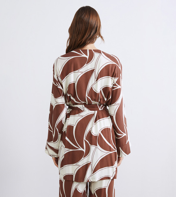 LC Waikiki  Kimonos - Brown Kimonos