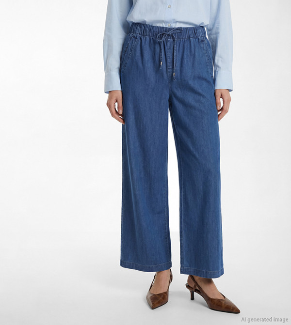 LC Waikiki  Clothing - Blue Wide Leg Jeans