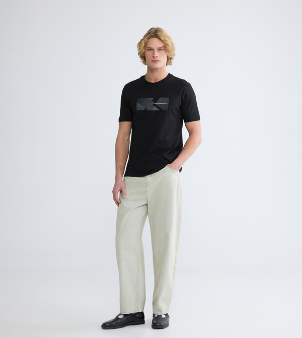 LC Waikiki LC Waikiki - Black Round Neck T-Shirts