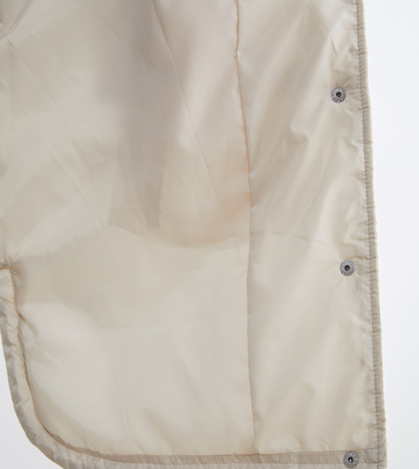 LC Waikiki Puffer & Quilted Jackets - Ecru Puffer & Quilted Jackets