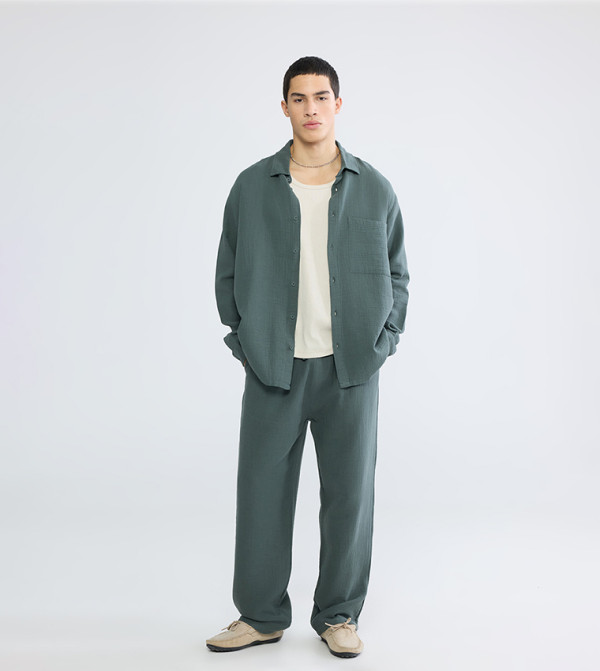 LC Waikiki  Pants & Chinos - Dark Green Casual Pants