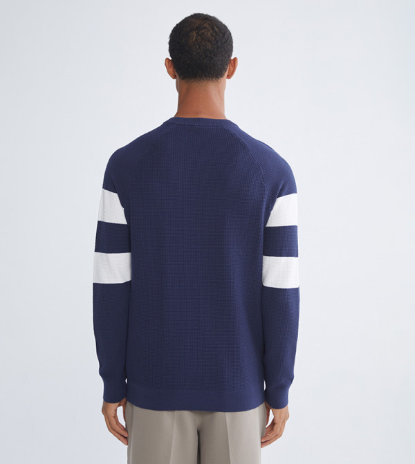 LC Waikiki Clothing - Blue Round Neck Sweaters