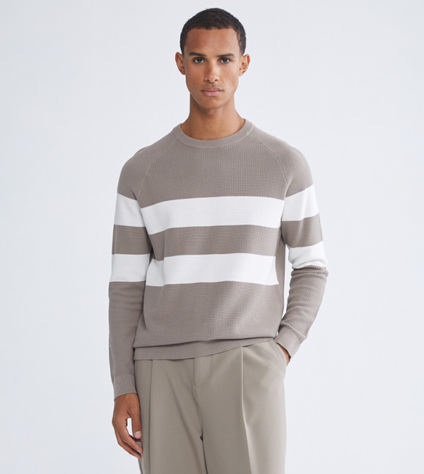 LC Waikiki LC Waikiki - Brown Round Neck Sweaters