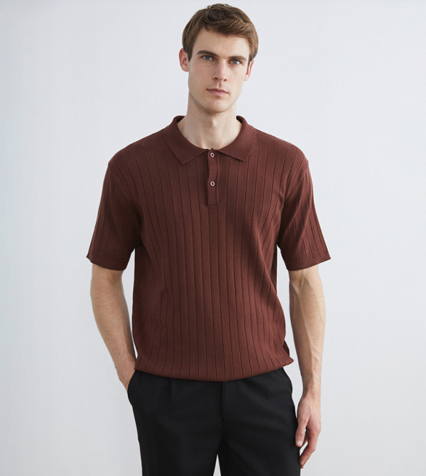 LC Waikiki LC Waikiki - Brown Round Neck Sweaters