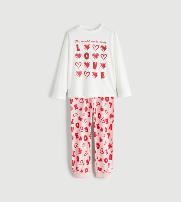 LC Waikiki  Nightwear - White Top & Pyjama Sets