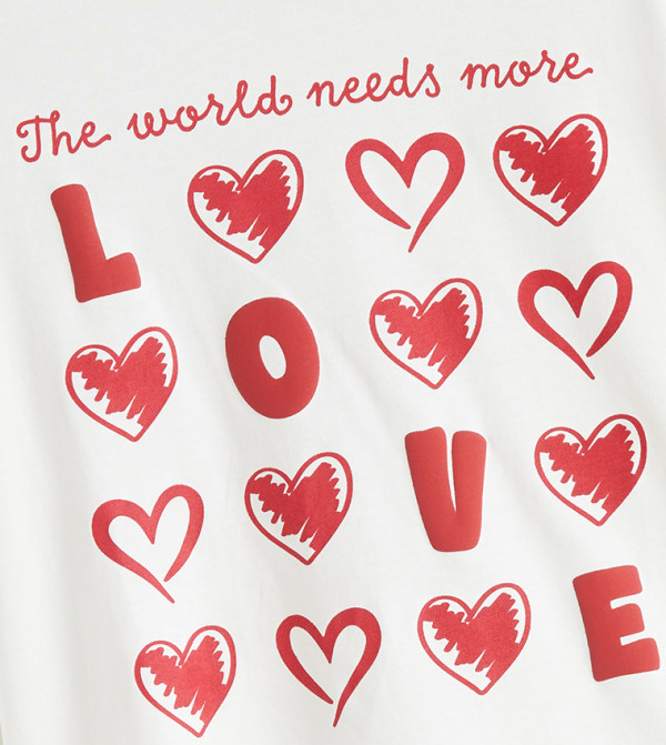 LC Waikiki  Nightwear - White Top & Pyjama Sets