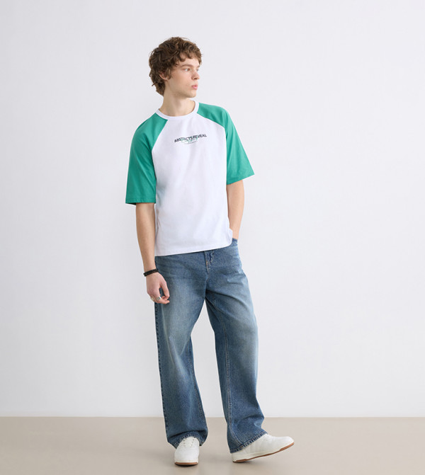 LC Waikiki  T-Shirts - White Round Neck T-Shirts