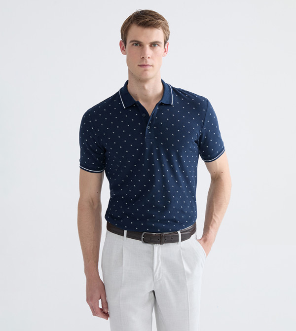 LC Waikiki Polo T-Shirts - Blue Polo T-shirts