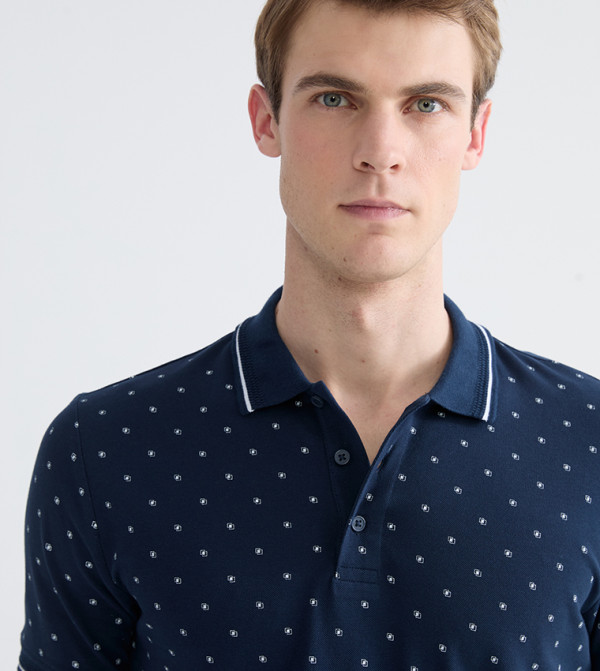 LC Waikiki Polo T-Shirts - Blue Polo T-shirts